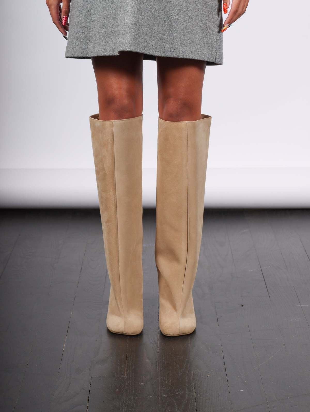 Maison Margiela Anatomic Slip-on Suede Boots - Incense - Image 8 of 10