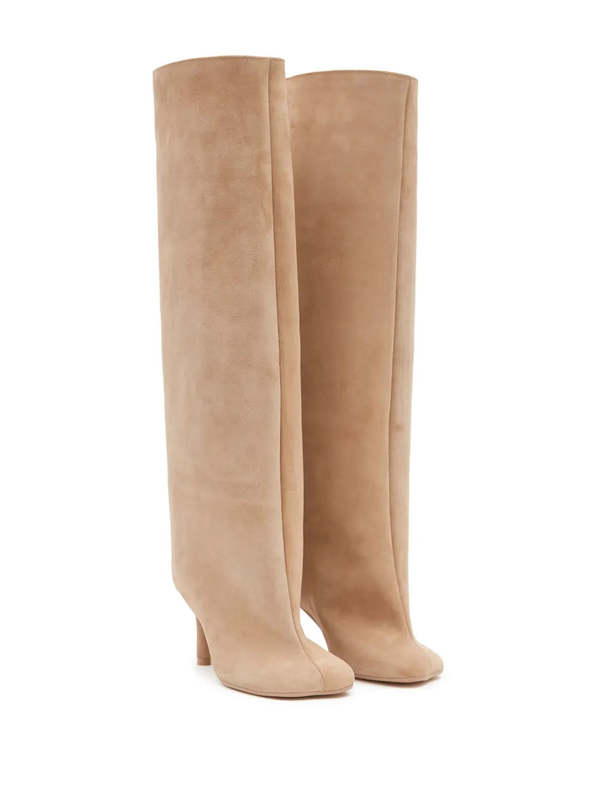 Maison Margiela Anatomic Slip-on Suede Boots - Incense