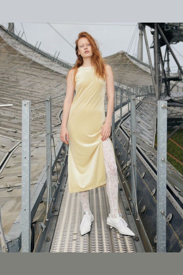 Simone Wild Lace Tights - White