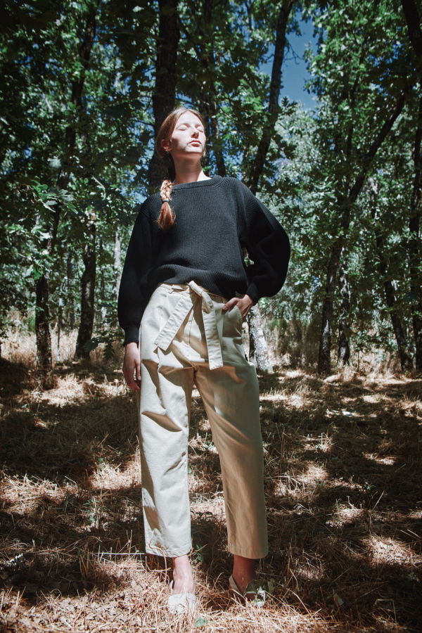 L'ENVERS Clementine Batwing Sweater in Organic Cotton