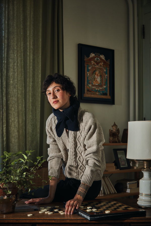 LENVERS  HORTENSE wool bandana