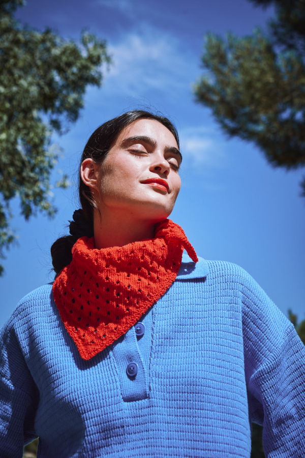 L'ENVERS Jasmine Bandana Scarf in Organic Cotton