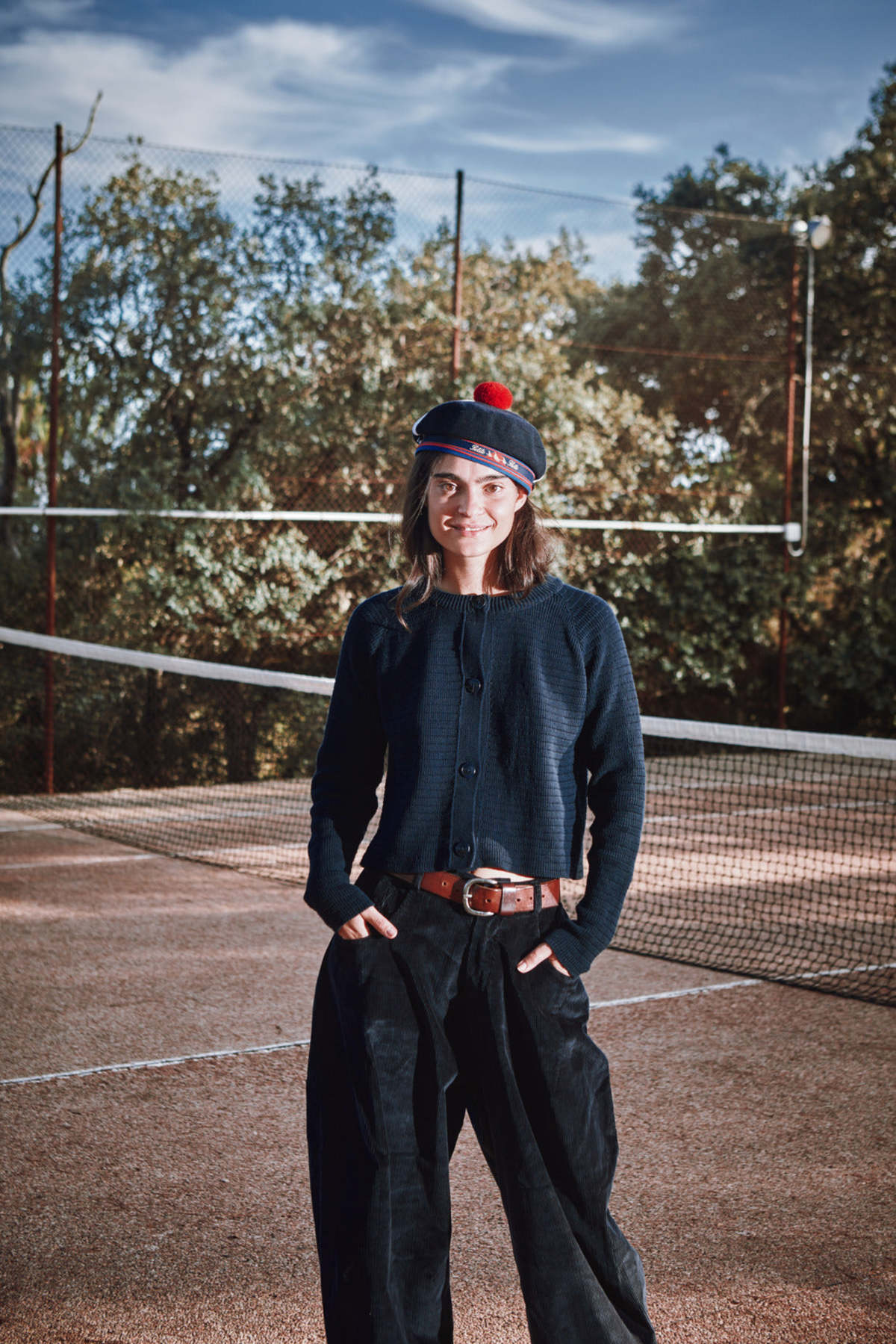 L'ENVERS Valrie Cropped Cardigan - Navy Blue - Image 2 of 6