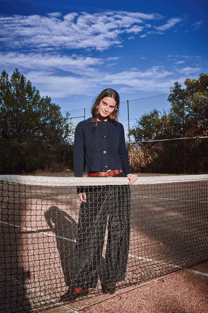 L'ENVERS Valrie Cropped Cardigan - Navy Blue