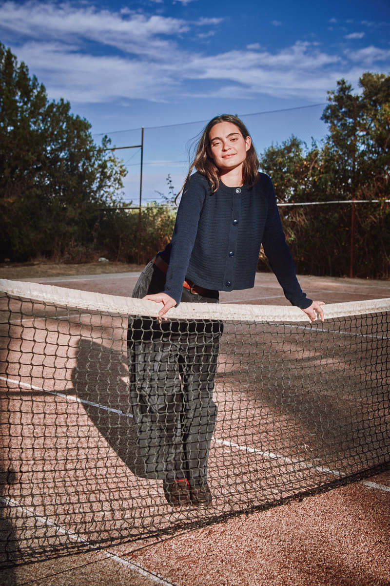 L'ENVERS Valrie Cropped Cardigan - Navy Blue