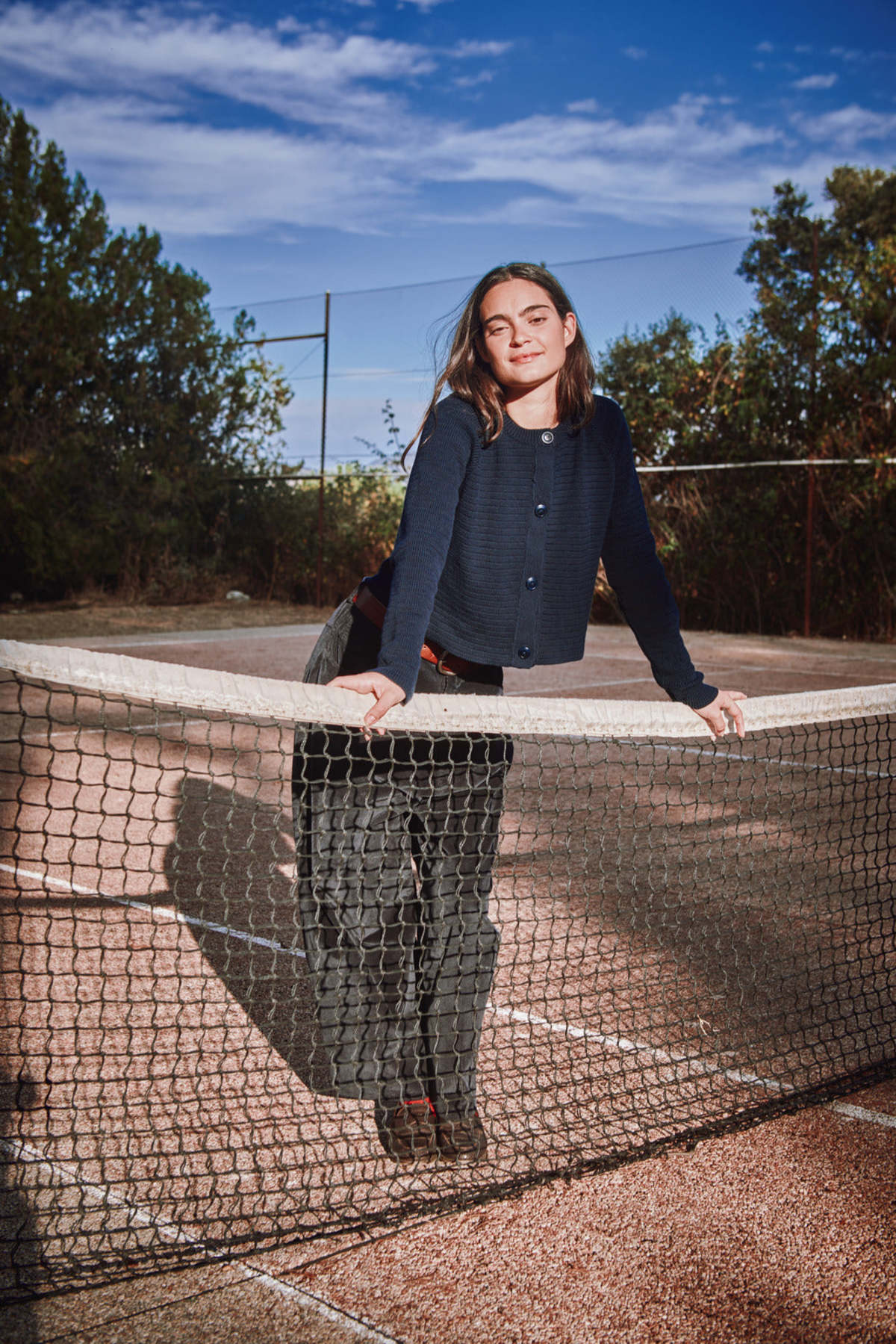 L'ENVERS Valrie Cropped Cardigan - Navy Blue - Image 6 of 6