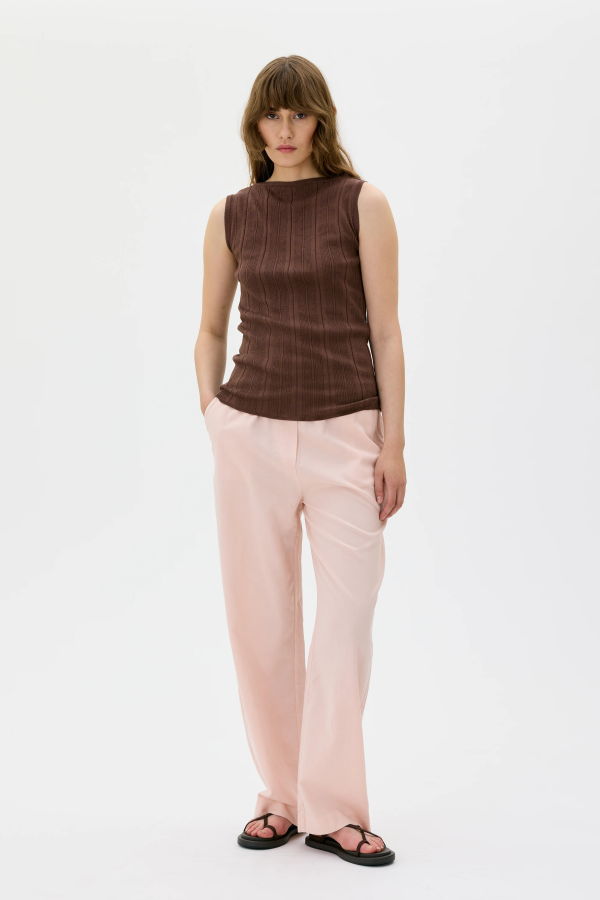 Maska Enni Ribbed Light Organic Cotton Sleeveless Top