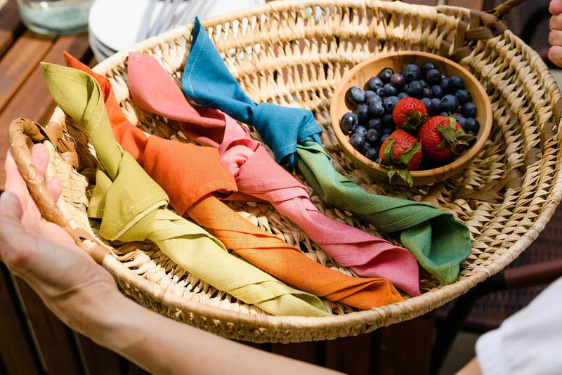 Sustainable Threads Yin Yang Handwoven Napkins Set of 4