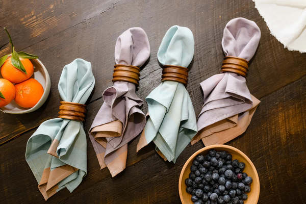 Sustainable Threads Yin Yang Handwoven Napkins Set of 4