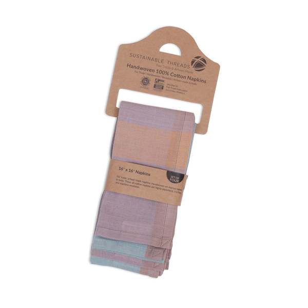 Sustainable Threads Yin Yang Handwoven Napkins Set of 4