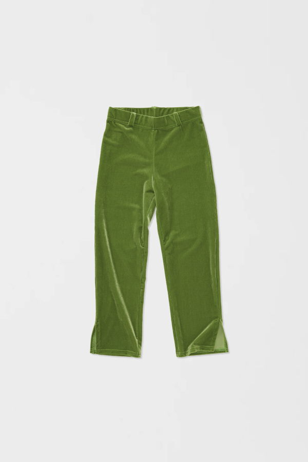 Simone Wild Velvet Pari Pants - Applegreen