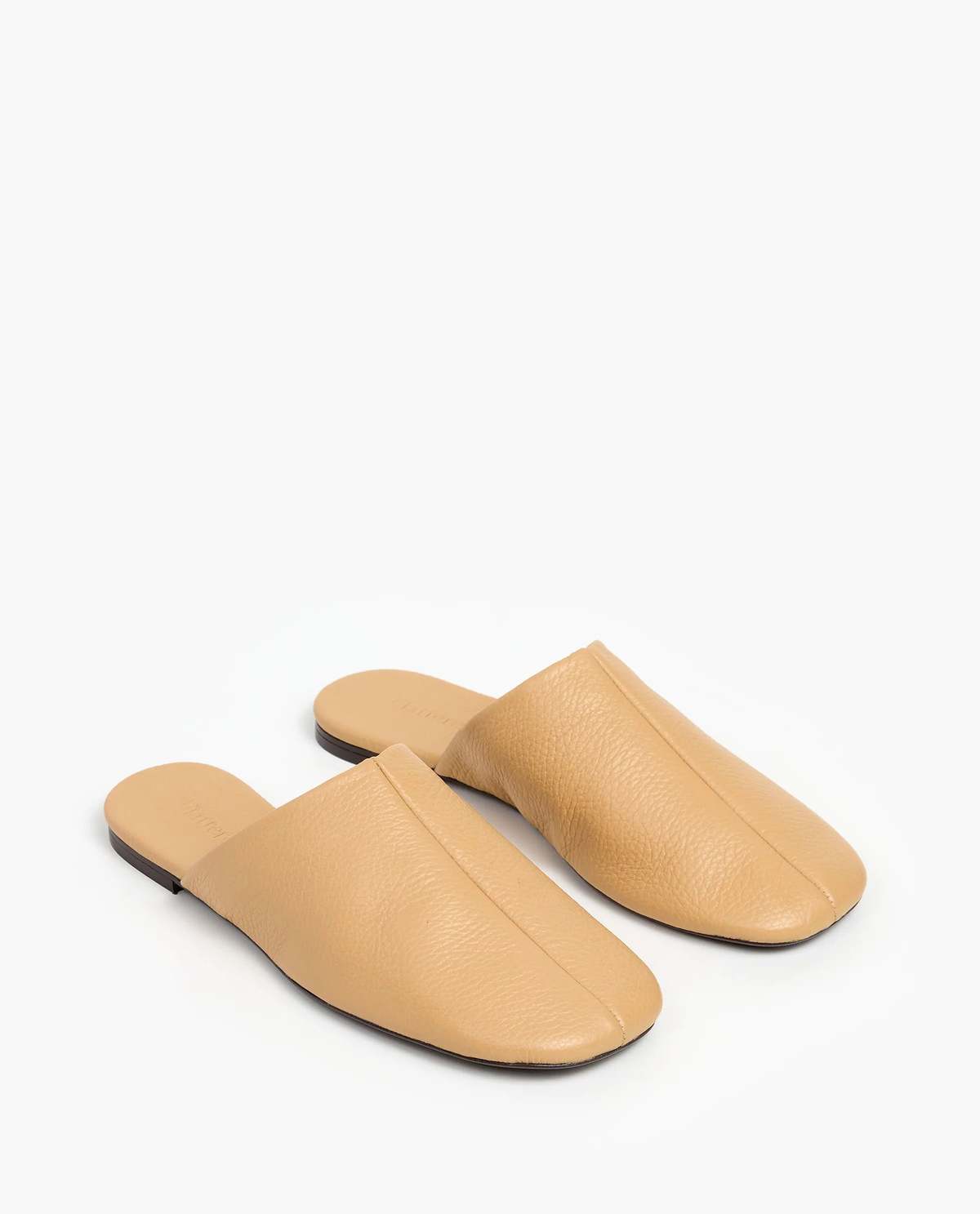 Flattered Maurine Grained Leather Biscotti Loafers - Image 1 of 5