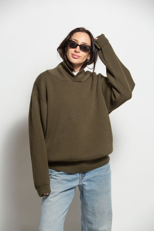 Vintage Military Inspired Wool Sweater Sweater