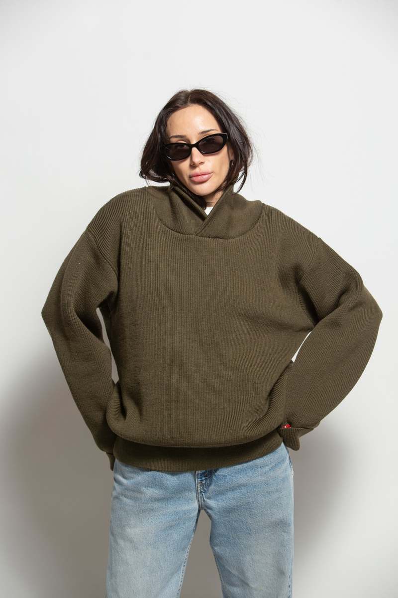 Vintage Military Inspired Wool Sweater Sweater