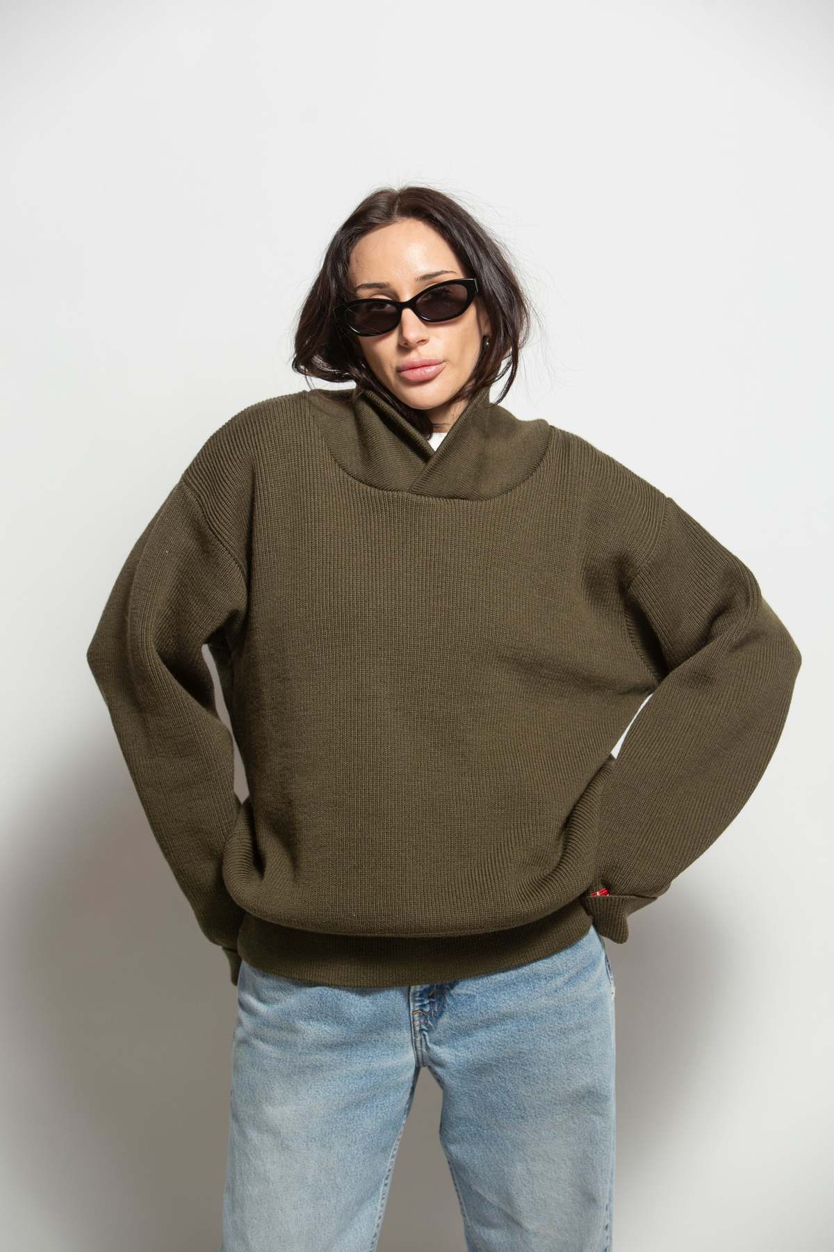 Vintage Military Inspired Wool Sweater Sweater - Image 3 of 6