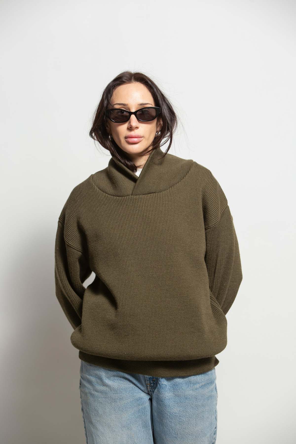 Vintage Military Inspired Wool Sweater Sweater - Image 4 of 6