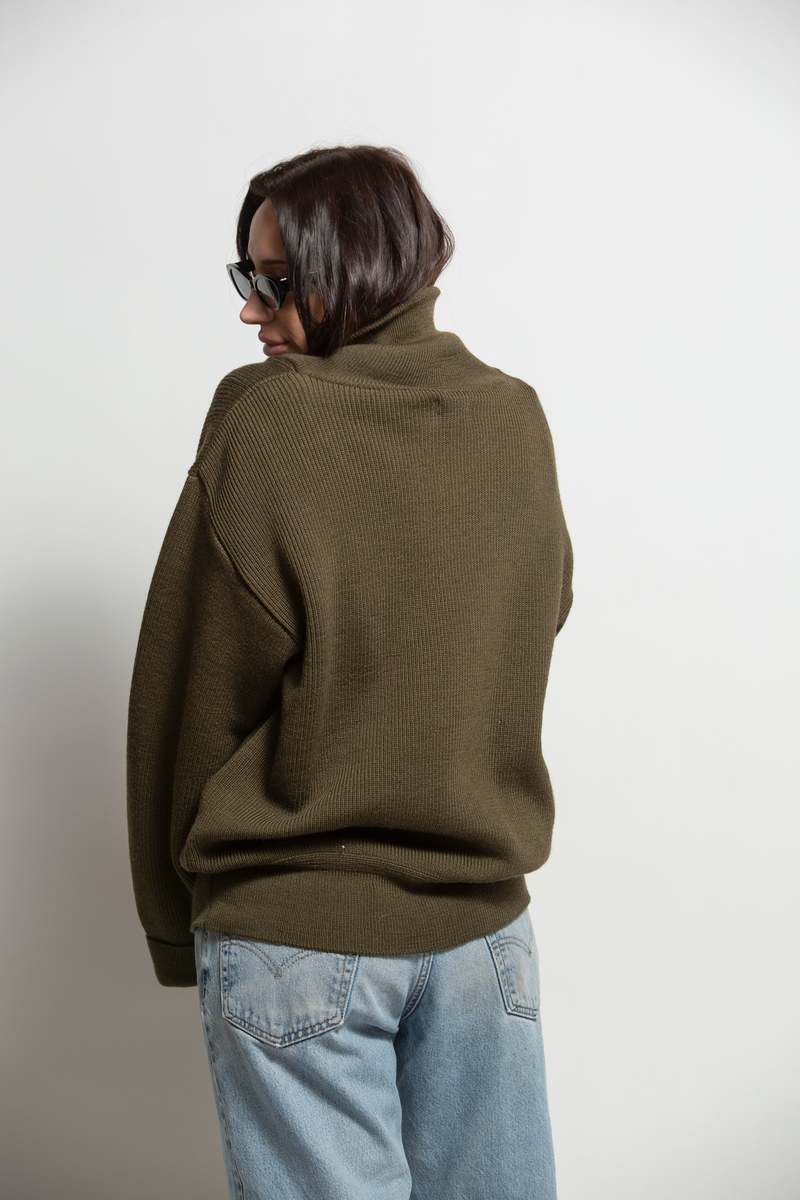 Vintage Military Inspired Wool Sweater Sweater