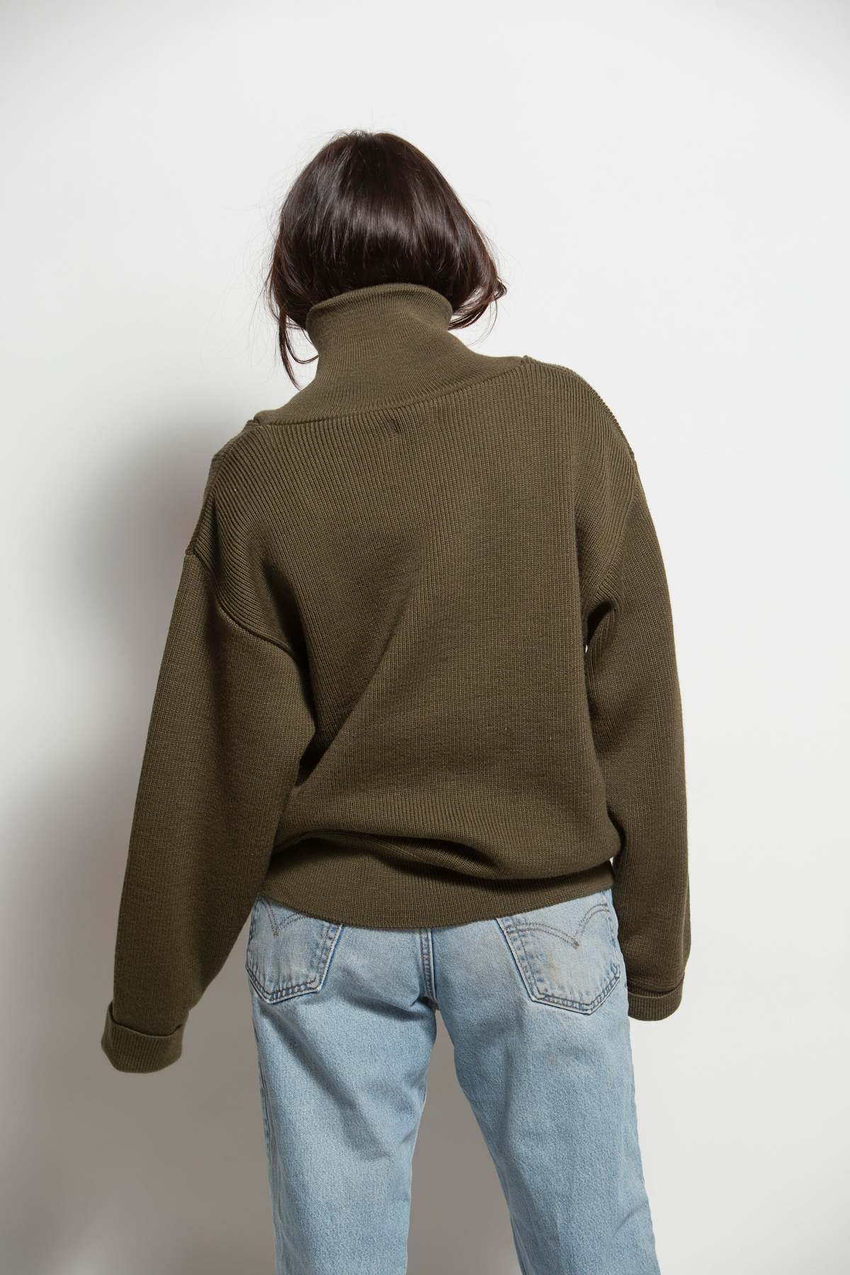 Vintage Military Inspired Wool Sweater Sweater - Image 6 of 6