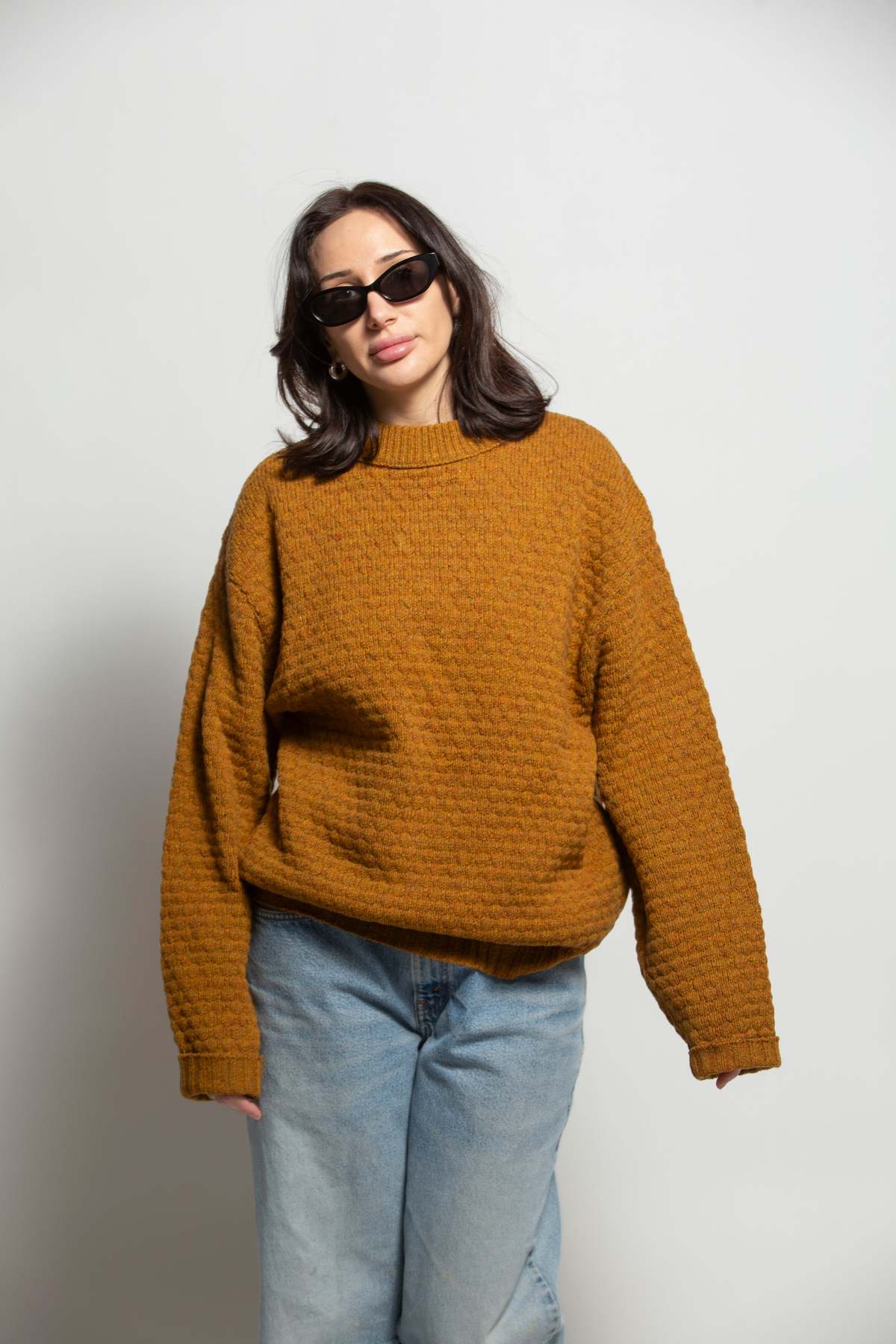Vintage Waffle Knit Sweater - Image 2 of 6