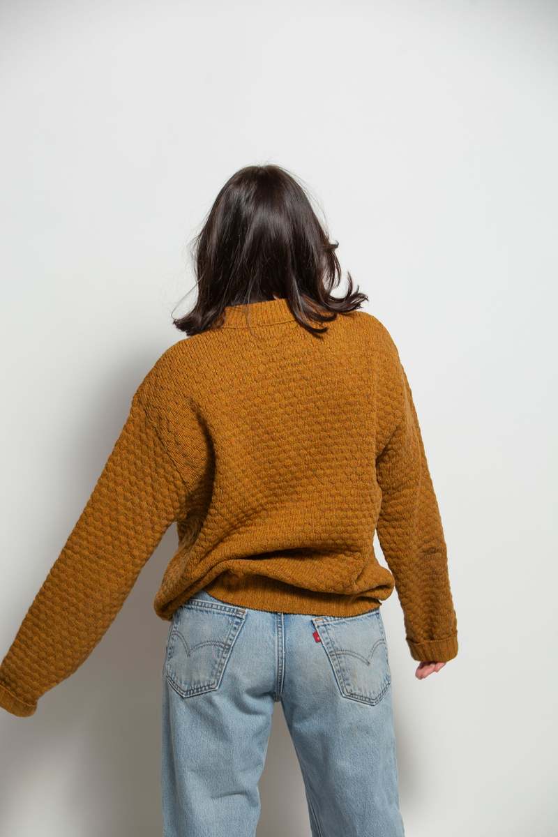 Vintage Waffle Knit Sweater