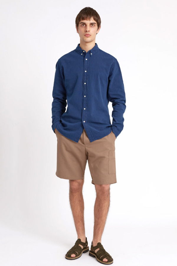 Oliver Spencer Brook Shirt - Kildale Indigo Rinse