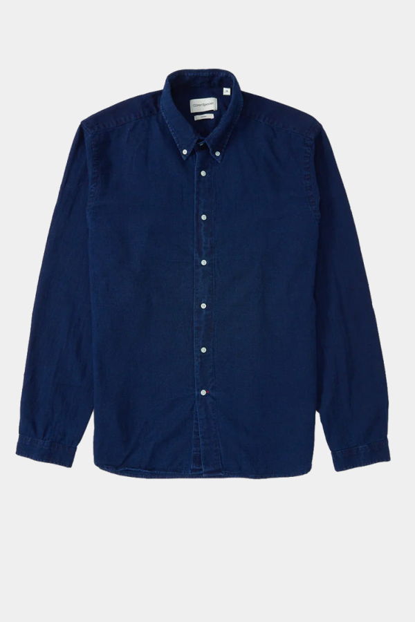 Oliver Spencer Brook Shirt - Kildale Indigo Rinse