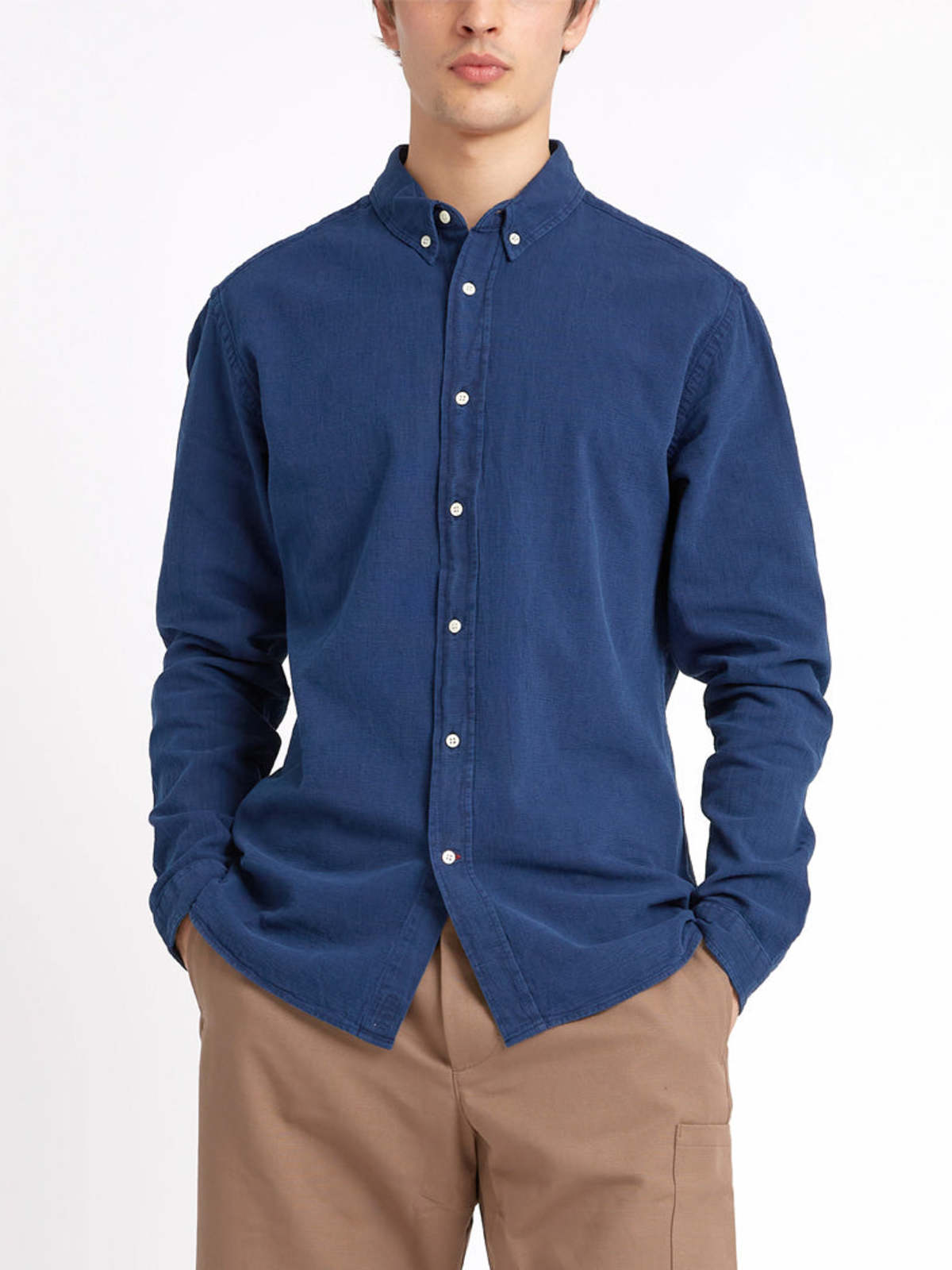 Oliver Spencer Brook Shirt - Kildale Indigo Rinse - Image 5 of 6