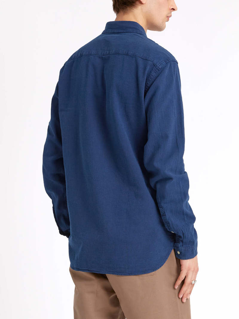 Oliver Spencer Brook Shirt - Kildale Indigo Rinse