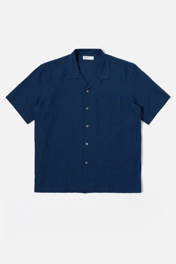 Universal Works Road Shirt in Lincot Denim - Indigo