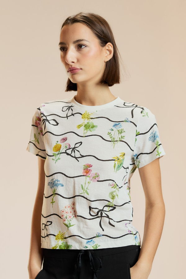 Cynthia Rowley Floral Printed Tee - WTRBFL