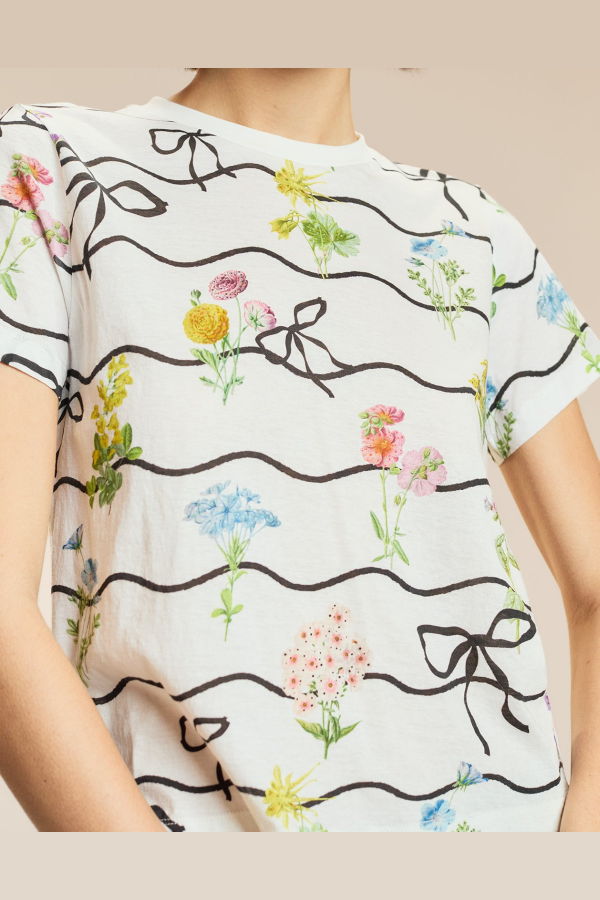 Cynthia Rowley Floral Printed Tee - WTRBFL
