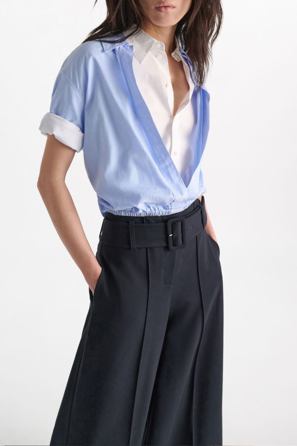 Dorothee Schumacher Powerful Ease Blouse - Oxford Blue