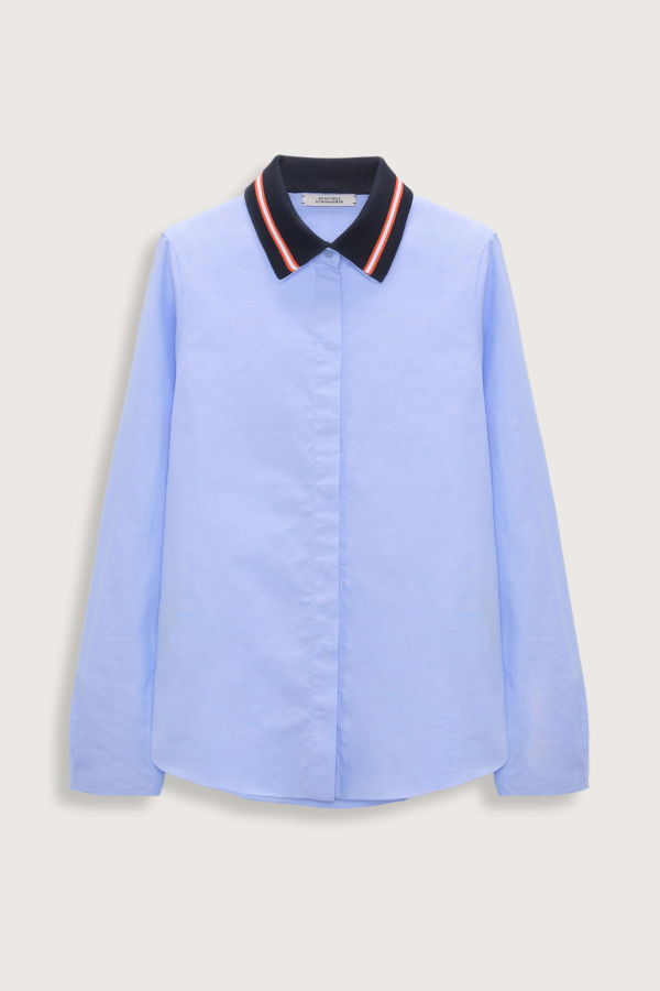 Dorothee Schumacher Powerful Ease Blouse - Oxford Blue