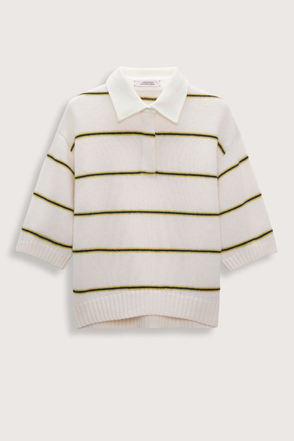 Dorothee Schumacher Sporty Statement Sweater White Ginger Trio Sweater