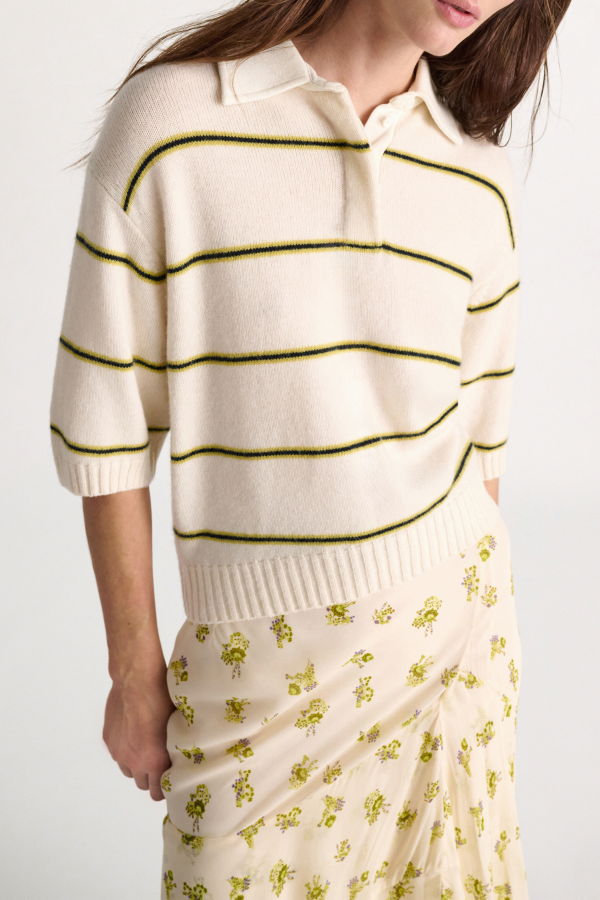 Dorothee Schumacher Sporty Statement Sweater White Ginger Trio Sweater