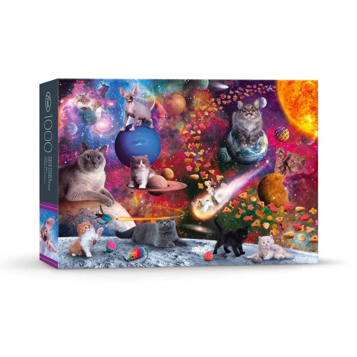 Fred & Friends Norwood Galaxy Cats 1000 Piece Puzzle - Image 1 of 2