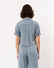 Lilla P. Denim Cuffed Shirt - Blue Wash - Thumbnail 2