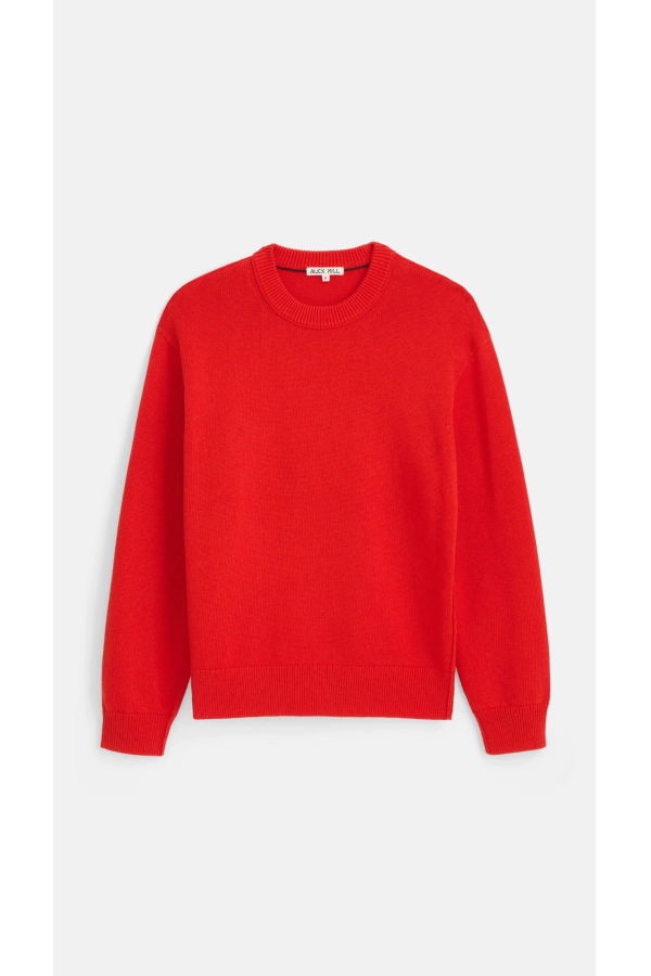 Alex Mill Gabriel Crewneck Sweater - Hot Chili