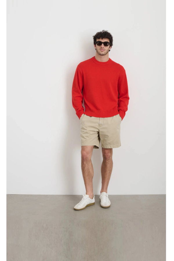 Alex Mill Gabriel Crewneck Sweater - Hot Chili