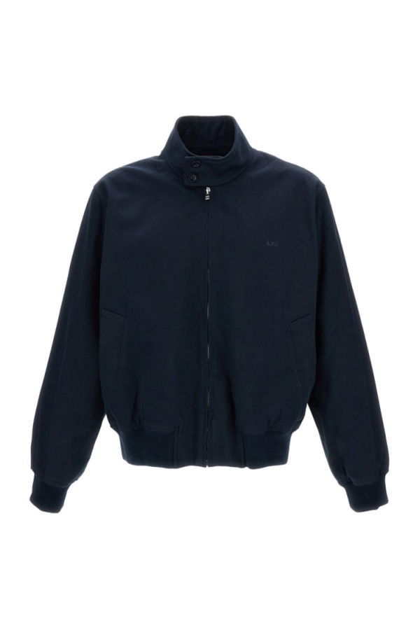 A.P.C. Zipped Bomber Jacket - Blue
