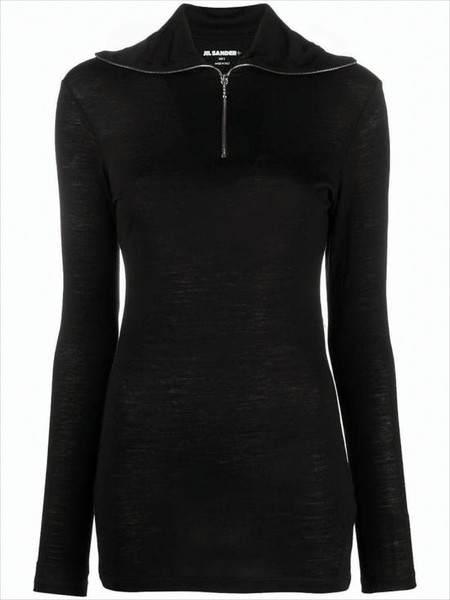 Lemaire Rib Turtleneck - Squid Ink | Garmentory