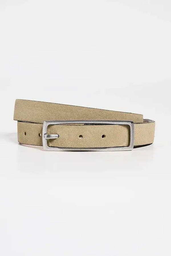 Lillie Alexander Boutique Rag & Bone Light Olive Suede Belt - Light Olive Suede