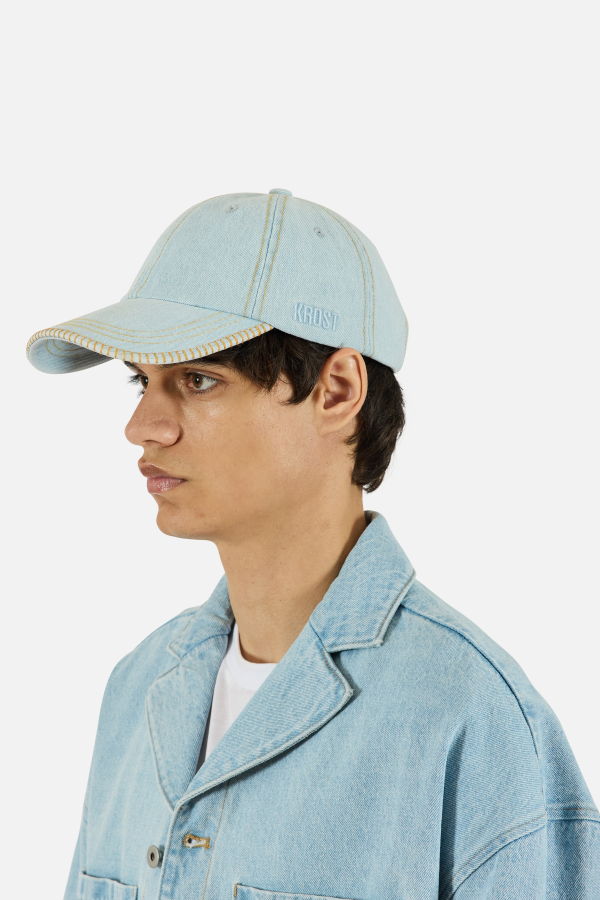 KROST Denim Blanket Stitch Cap