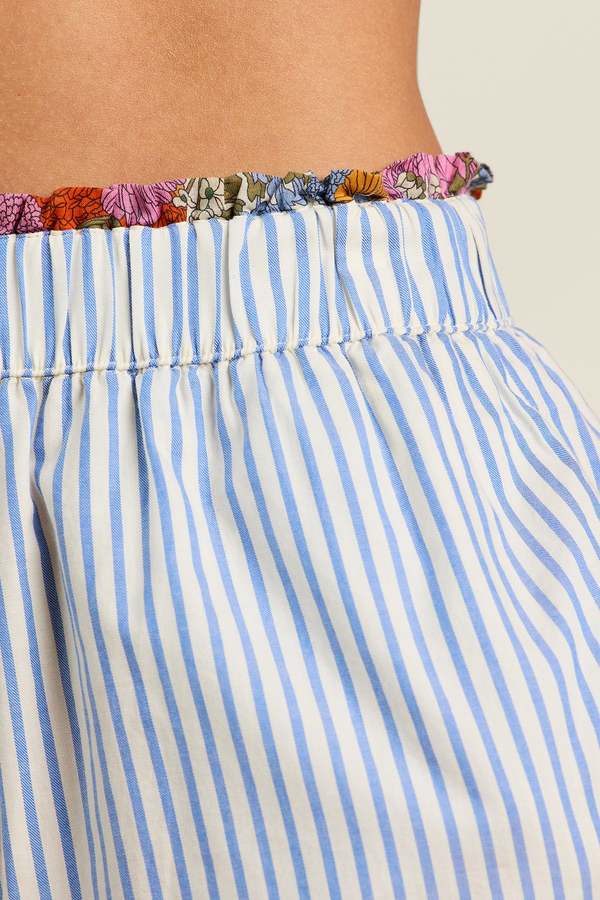 Trovata Lucille Seaside Short Shorts - Seaside Stripe