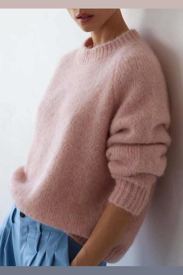 Jamie Haller The New Crew Sweater - Rose