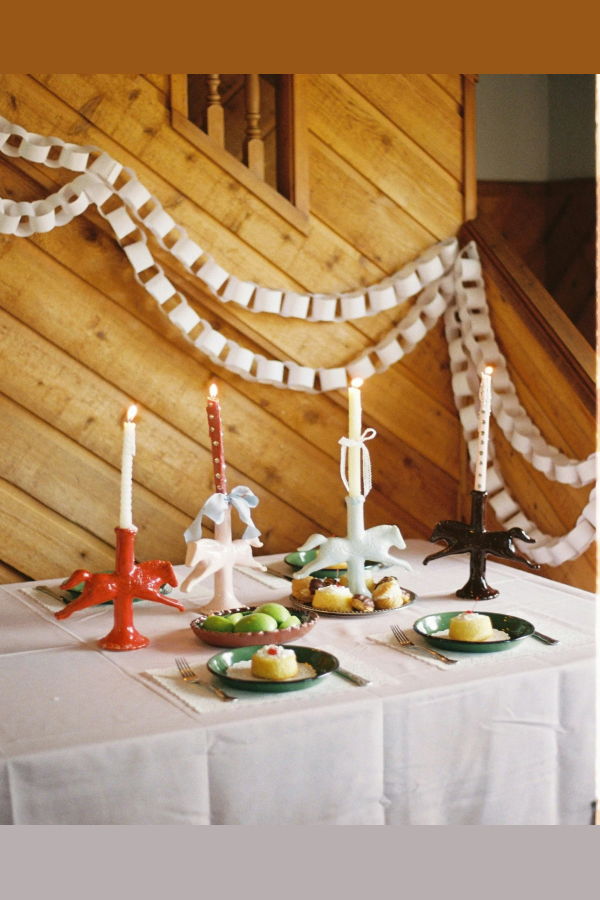 St. Bingo Horse Candlestick Holder