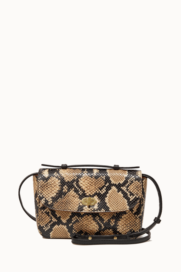 Clare V. Kathryn Bag - Tan Desert Snake