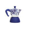 Bialetti X Dolce&Gabbana Mediterranean Moka Induction 4 Cup Coffee Maker - Blue - Thumbnail 3