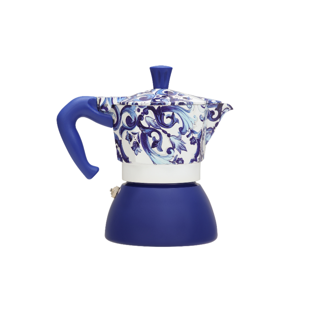 Bialetti X Dolce&Gabbana Mediterranean Moka Induction 4 Cup Coffee Maker - Blue - Image 3 of 6