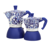Bialetti X Dolce&Gabbana Mediterranean Moka Induction 4 Cup Coffee Maker - Blue - Thumbnail 4